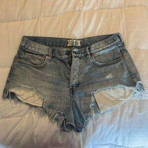 We The Free Low/Mid Rise Free People Denim Shorts